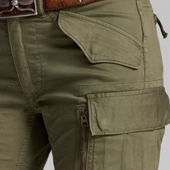 RRL Double RL Stretch Skinny Cargo Pant Olive 31 Womens NWT - Picture 3 of 6